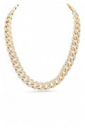 Crystal Statement Cuban Chain Necklace