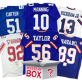 Autographed/Signed New York Football Jersey Mystery Box with PSA JSA or Beckett COA