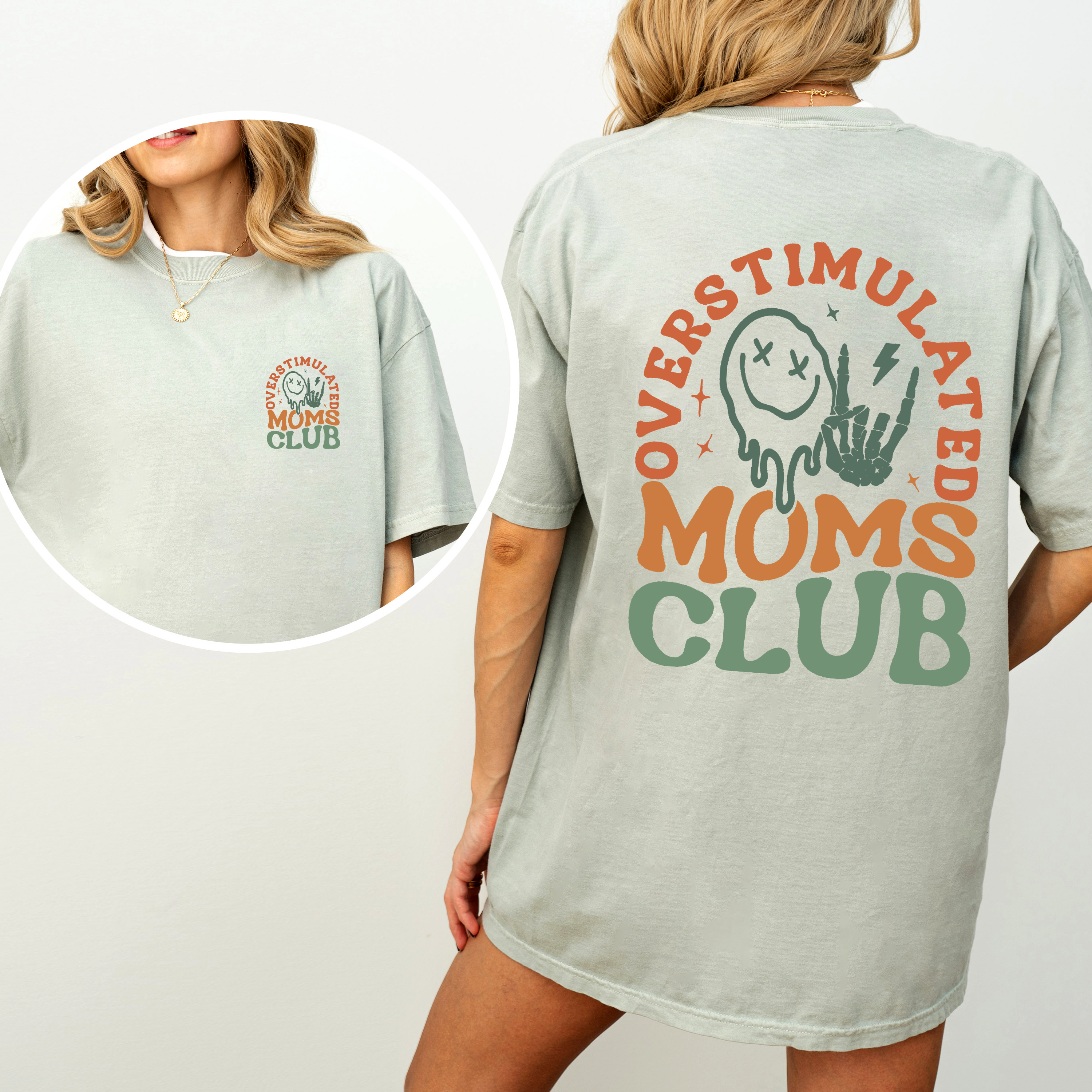 Overstimulated Mom's Club, Trend, Mama, Mother, Funny Mom, Comfort Colors T-Shirt