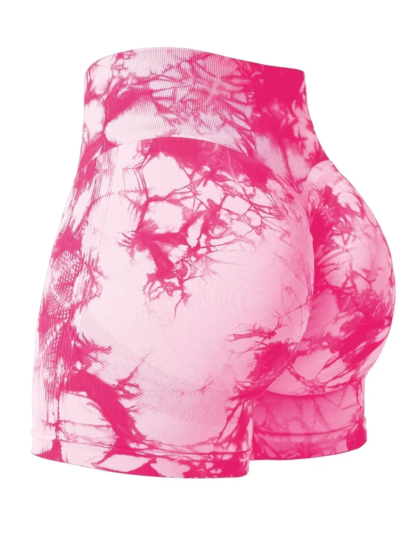 2024 Summer New 16 Color Sexy Tie Dye Shorts Woman Fitness Seamless Butt Lifting Shorts One Pieces Activewear Running Outdoors