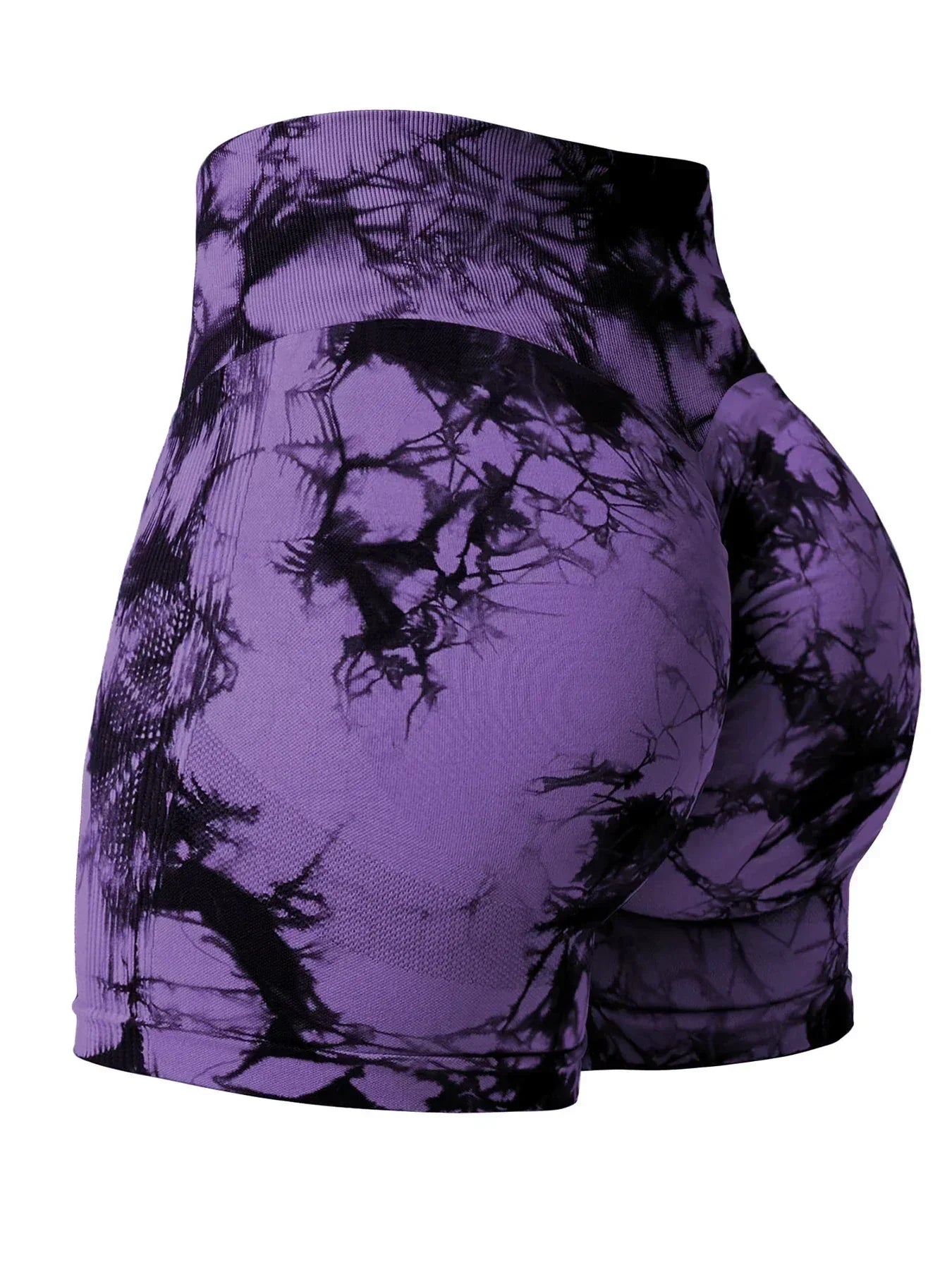 2024 Summer New 16 Color Sexy Tie Dye Shorts Woman Fitness Seamless Butt Lifting Shorts One Pieces Activewear Running Outdoors