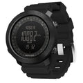 HOOSHU Tactical Watches for Men Digital Outdoor Survival Military Rock Solid Digital Watches with Durable Band Steps Tracker Pedometer Calories Apache (Silica Black)